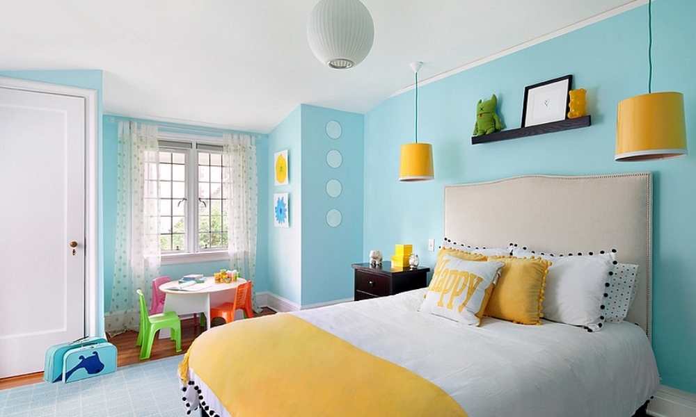 Blue and Yellow Bedroom Decorating Ideas
